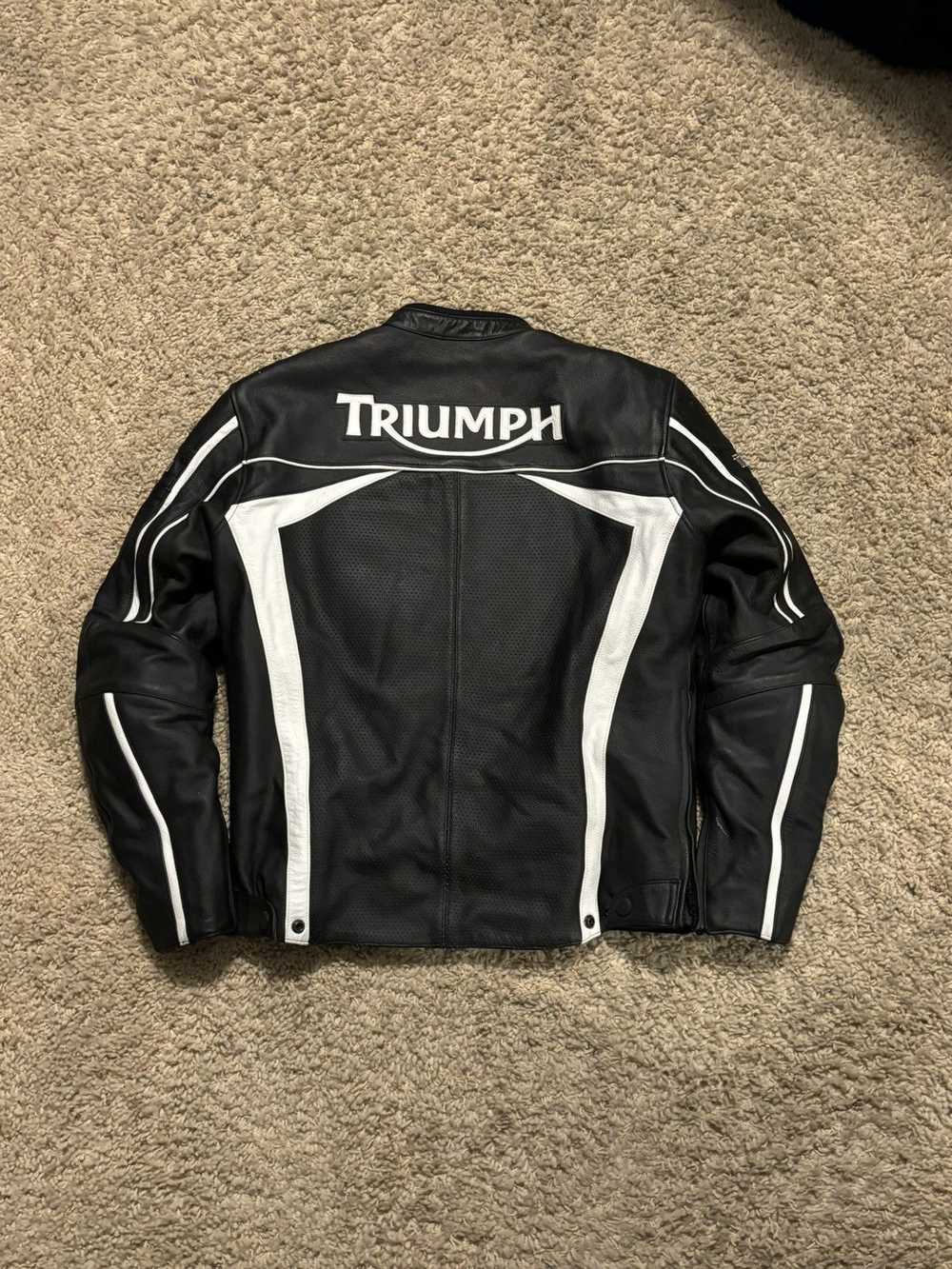 Other Leather Triumph Motorcycle Jacket - image 3