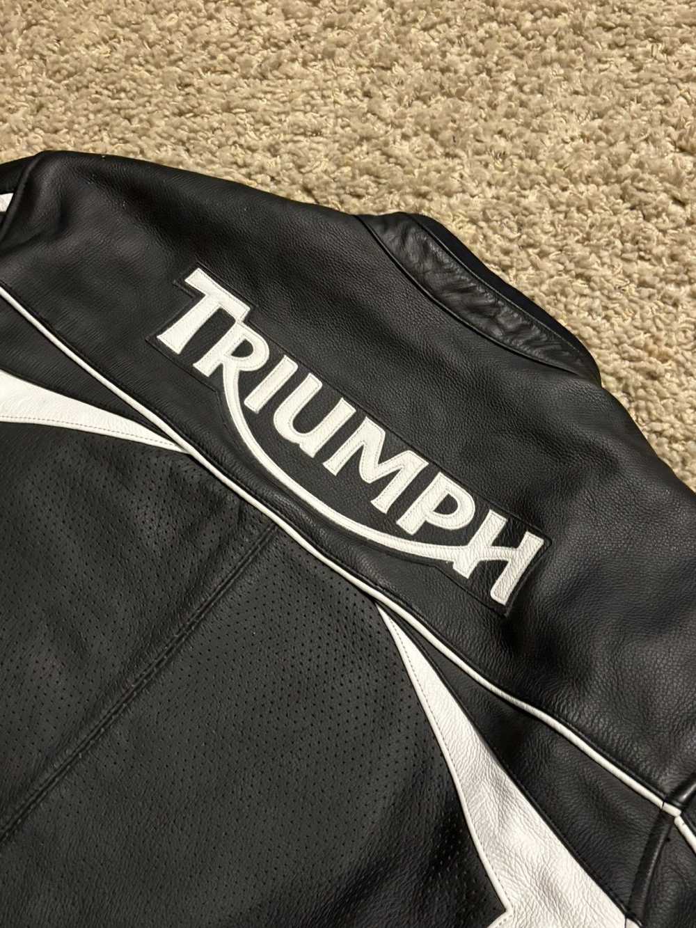 Other Leather Triumph Motorcycle Jacket - image 4