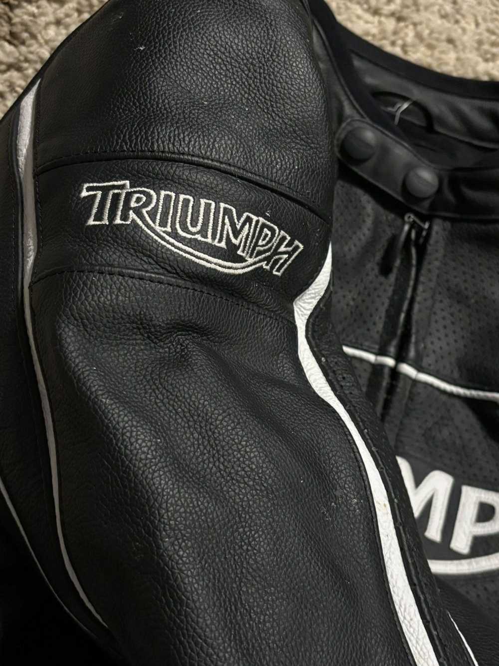 Other Leather Triumph Motorcycle Jacket - image 5