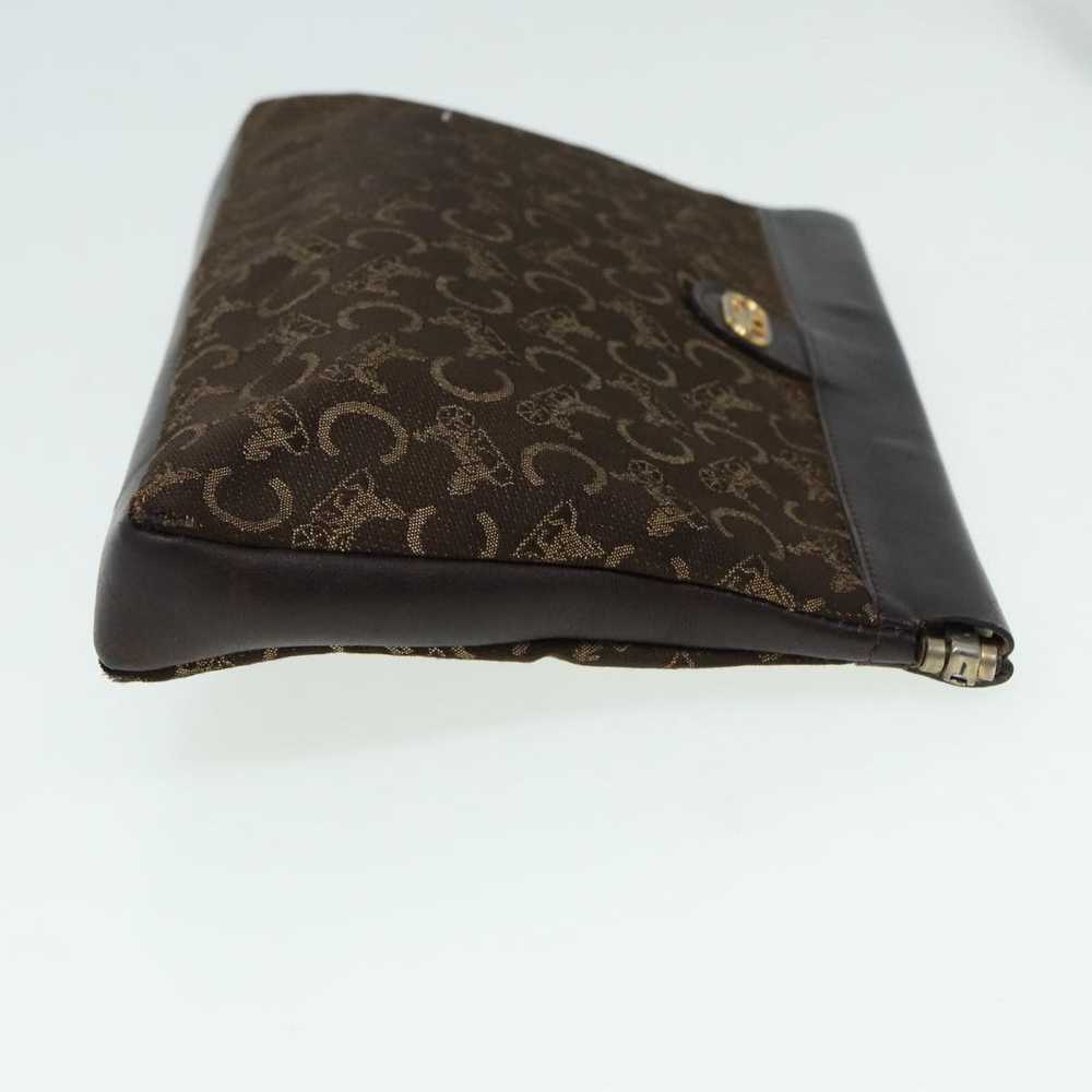 Celine CELINE C saluki Clutch Bag Canvas Brown Au… - image 3