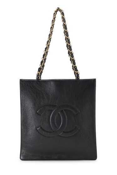 Black Calfskin North/South Timeless 'CC' Shopper