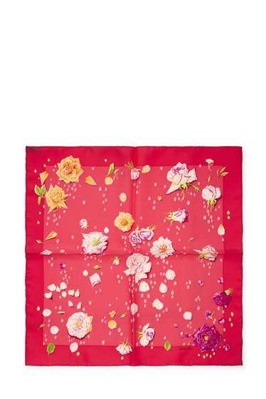 Pink & Multicolor 'La Rosee' Pocket Square