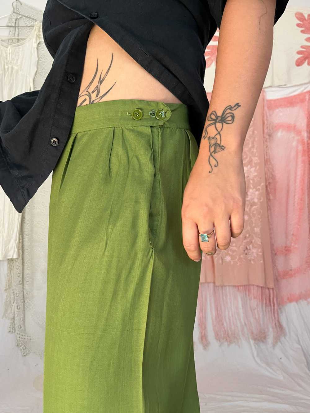 GREEN PAJAMA PANTS - image 3