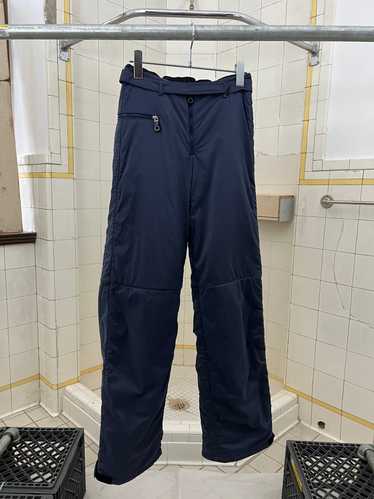 2000s Armani Navy Futuristic Padded Nylon Pants