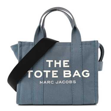 MARC JACOBS Cotton Canvas Mini The Tote Bag Blue … - image 1