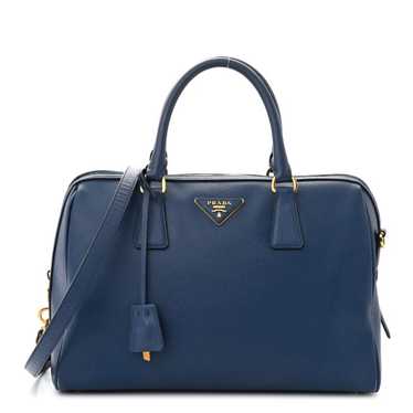 PRADA Saffiano Lux Bowler Blue