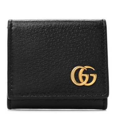 GUCCI Dollar Calfskin GG Marmont Coin Purse Black - image 1