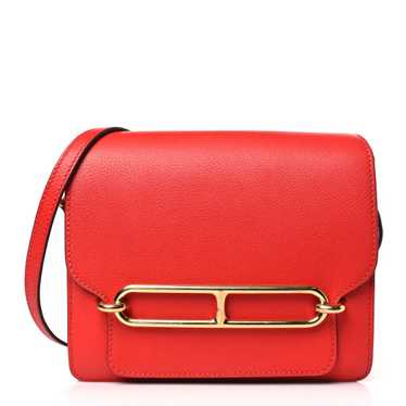 HERMES Evercolor Mini Sac Roulis Rouge Casaque - image 1