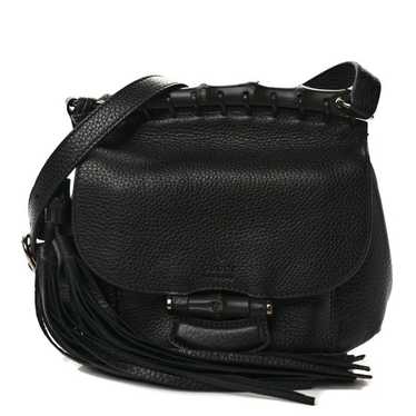 GUCCI Calfskin Small Nouveau Shoulder Bag Black - image 1