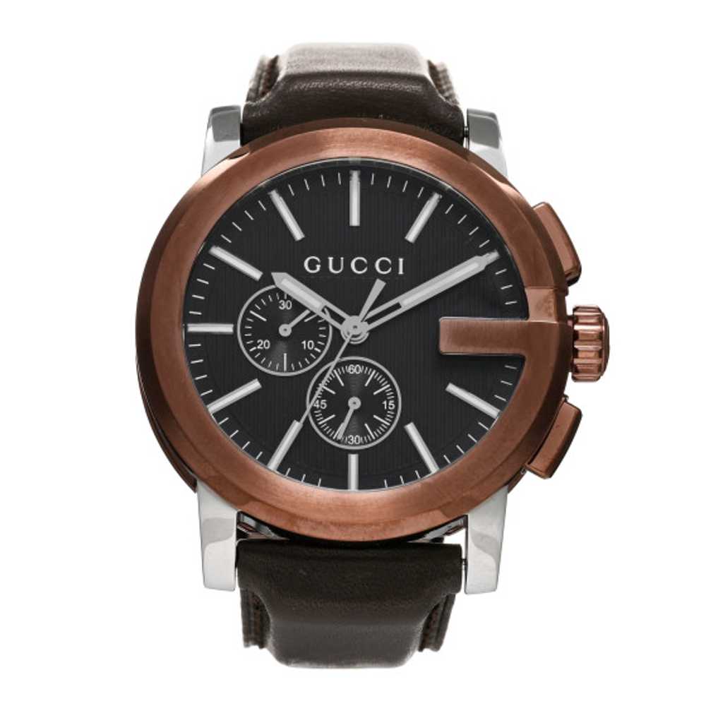 GUCCI Stainless Steel Calfskin 44mm G-Chrono Quar… - image 1