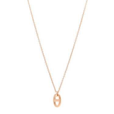 HERMES 18K Rose Gold PM Farandole Pendant Necklace