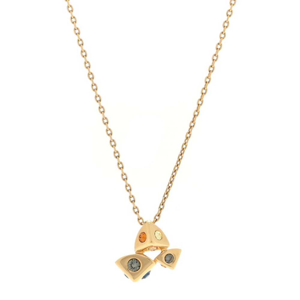 LOUIS VUITTON Crystal Trunkies Pendant Necklace G… - image 1