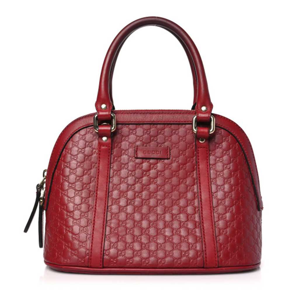 GUCCI Soft Microguccissima Mini Dome Bag Rosso - image 1