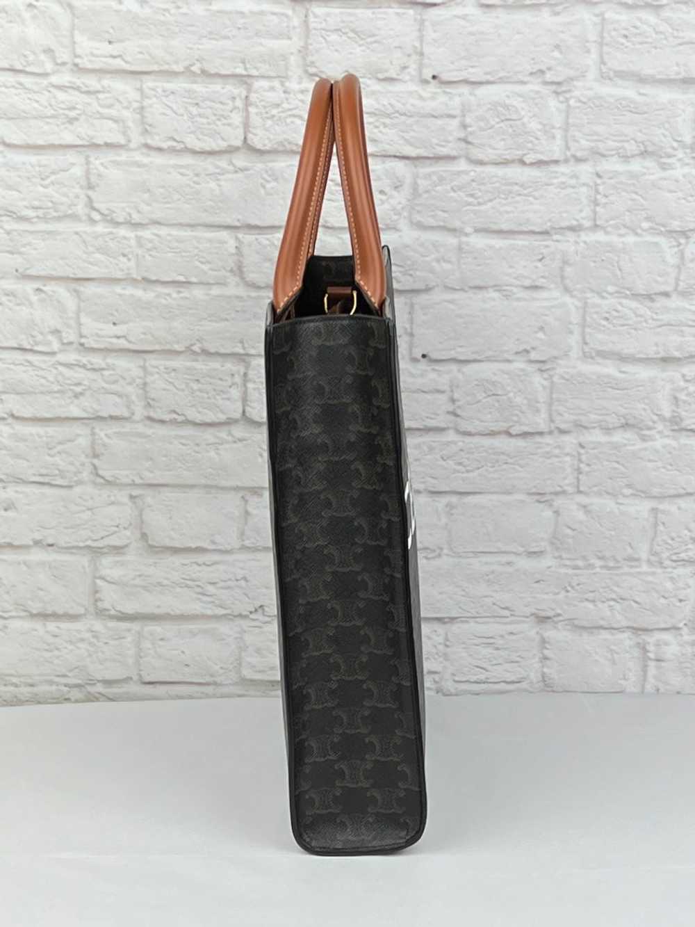 Celine Vertical Cabas Tote Bag, Black/Camel - image 9