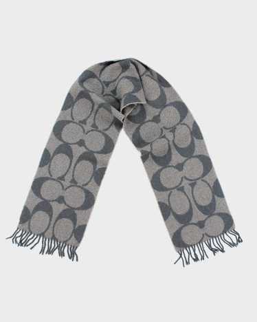 Coach Wool & Cashmere Monogram Scarf - image 1