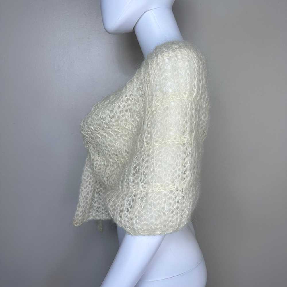 1960s Cream Mohair Blend Shawl, The Specialty Hou… - image 3