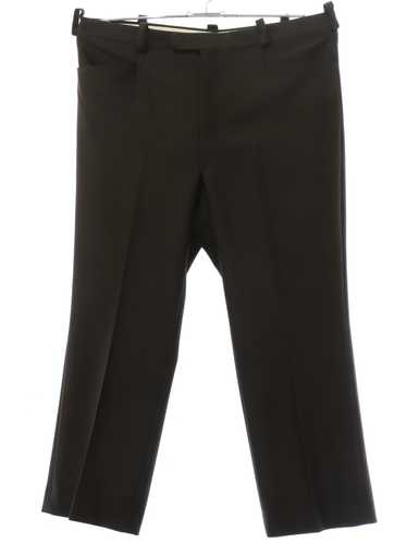 1970's Mens Dark Brown Mod Leisure Pants