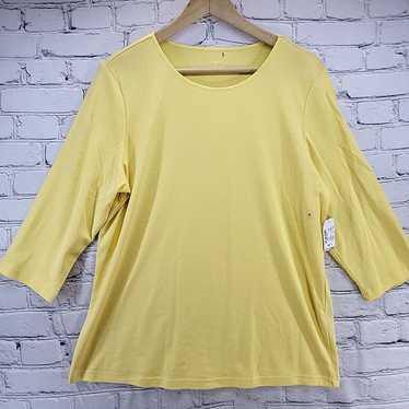 Vintage CJ Banks Top 14W Womens Yellow New With T… - image 1