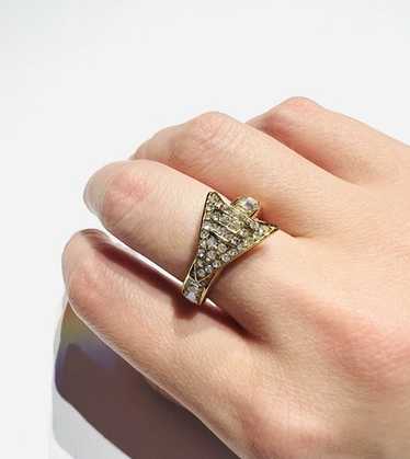 Christian dior plate ring - Gem
