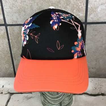 Vintage Roxy Hat Womens One Size Snapback Floral … - image 1