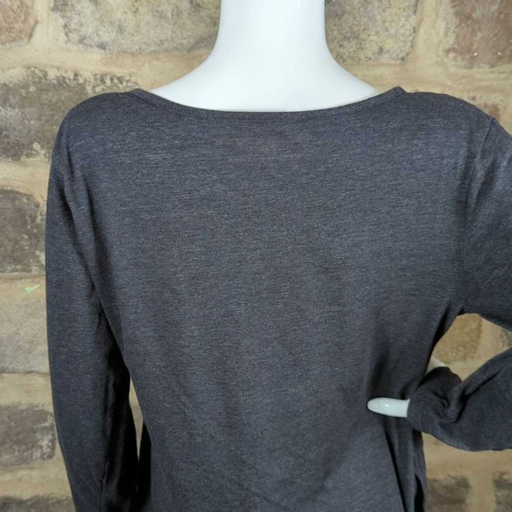 Bit & Bridle Bit & Bridle Shirt Gray Asymmetrical… - image 8