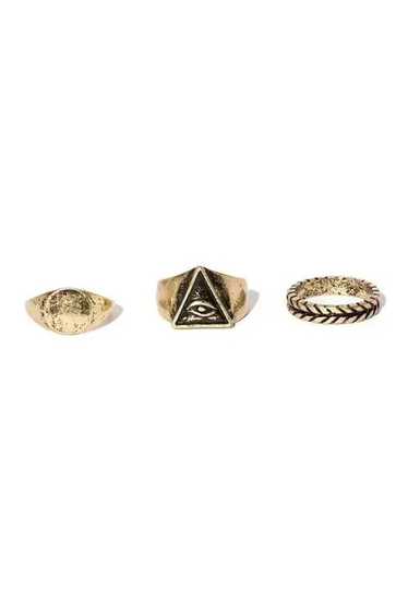 Jewelry × Streetwear × Vintage 3pc Eye Ring Set in