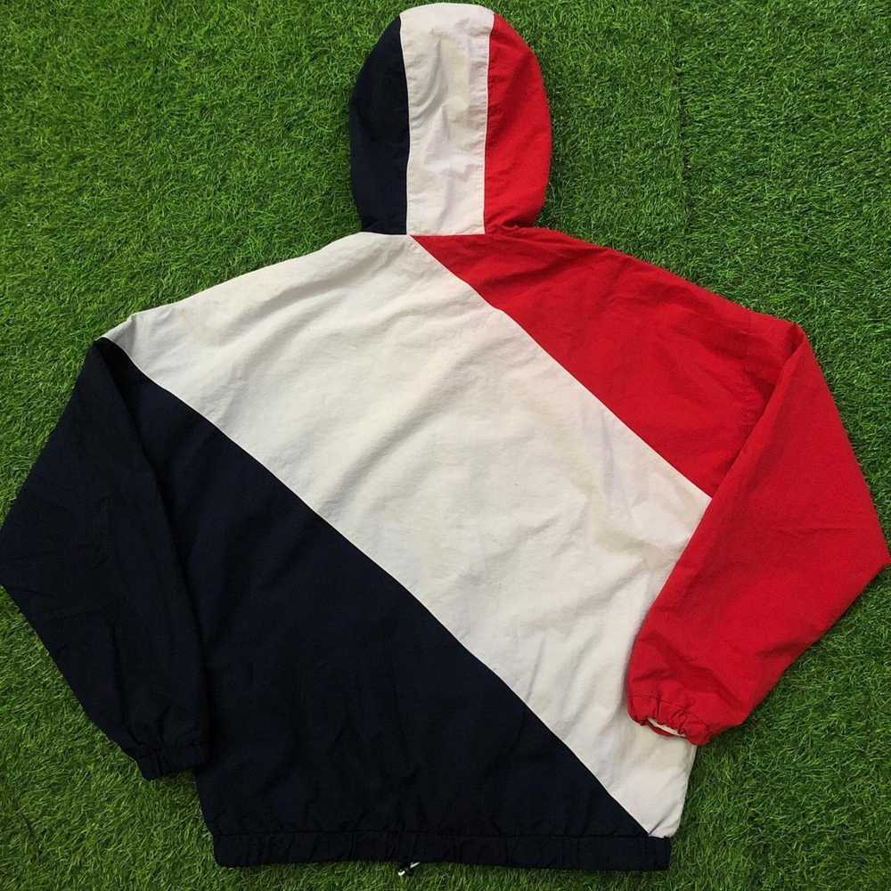 Fila Vintage Fila Quarter Zip Drawstring Hooded W… - image 2