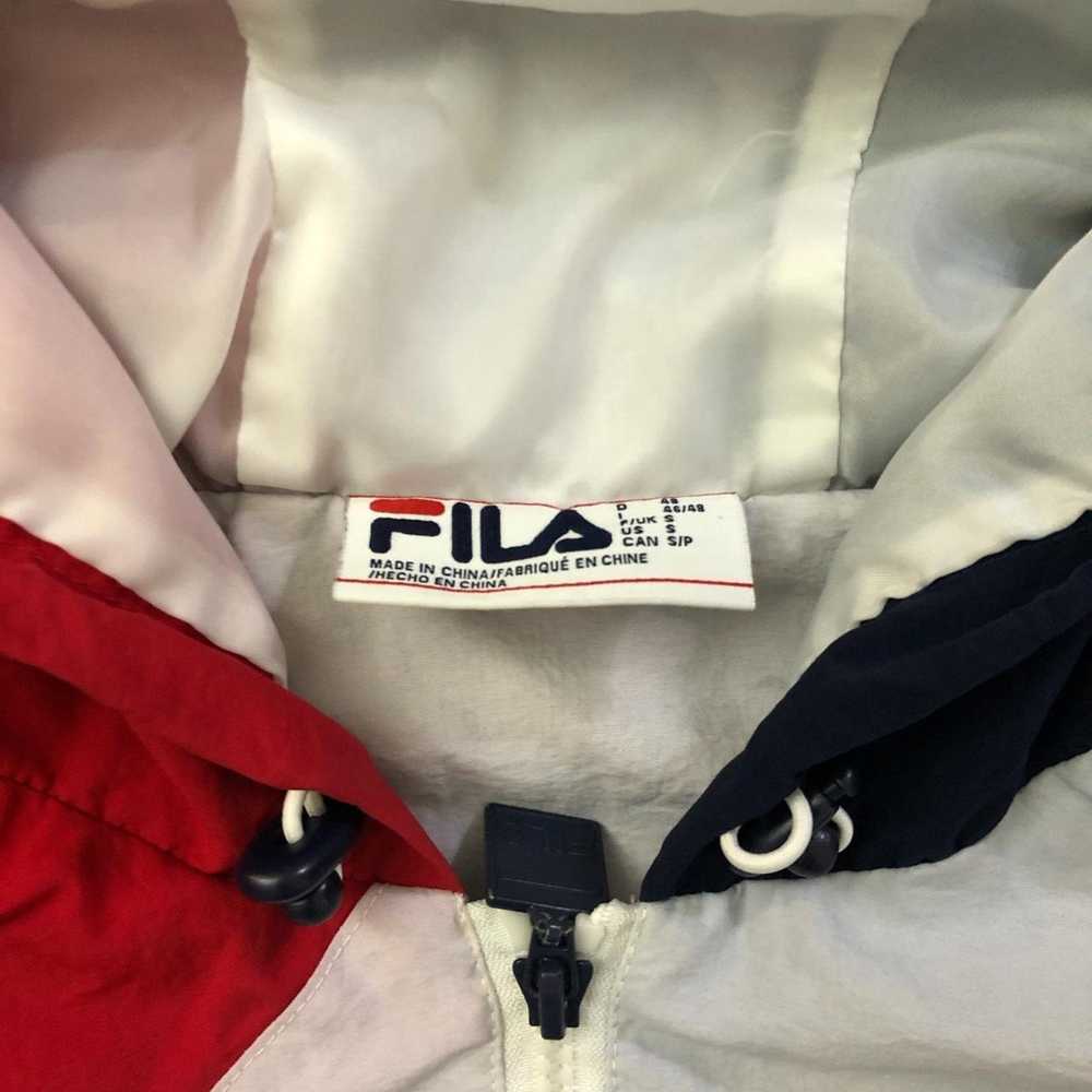 Fila Vintage Fila Quarter Zip Drawstring Hooded W… - image 4