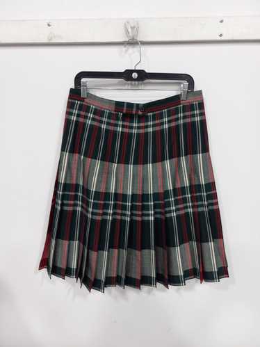 Pendleton Pleated Plaid Pattern Wool Skirt Size 12 - image 1