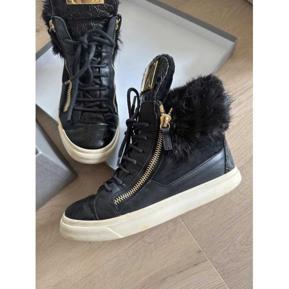 Giuseppe Zanotti Coby leather trainers - image 2