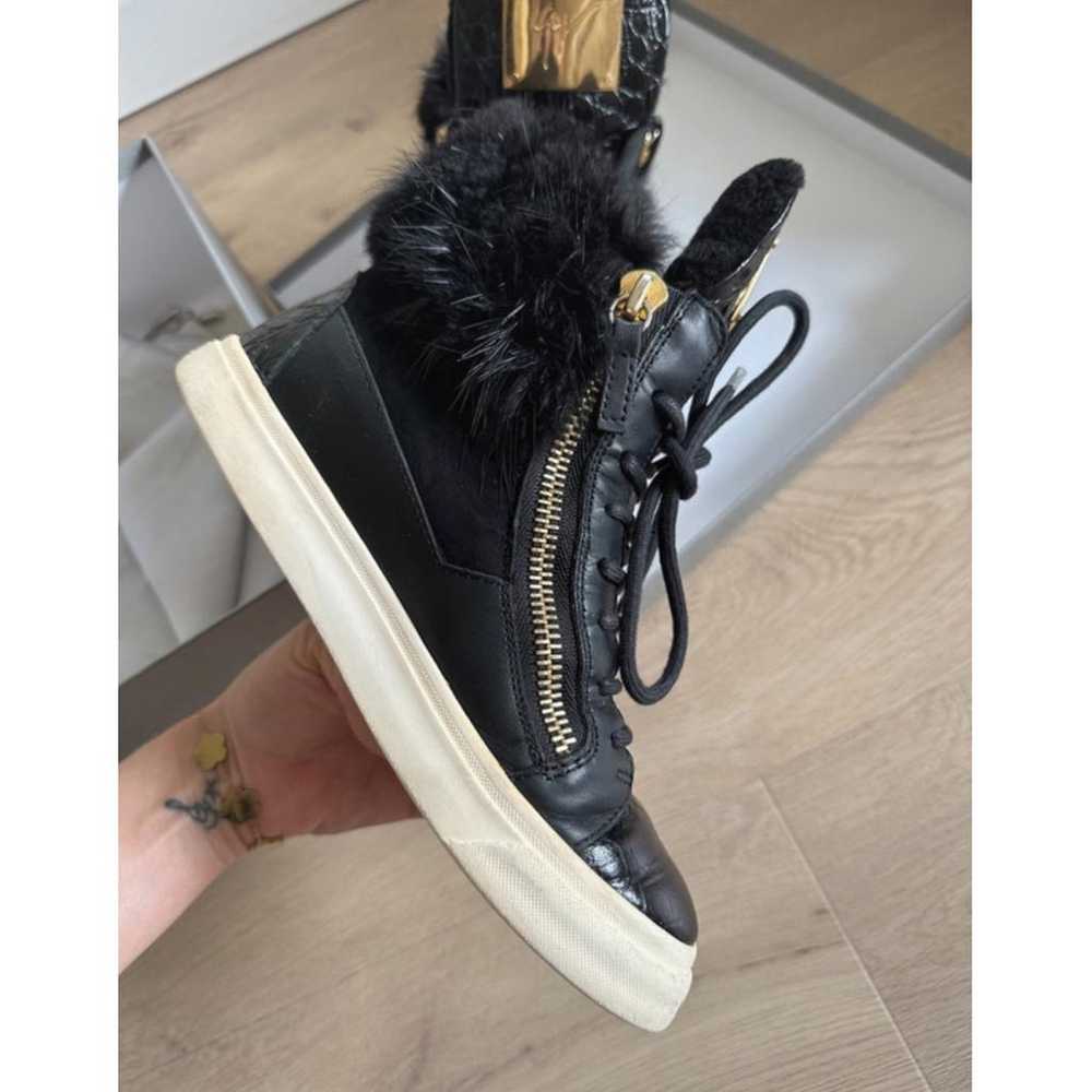 Giuseppe Zanotti Coby leather trainers - image 4