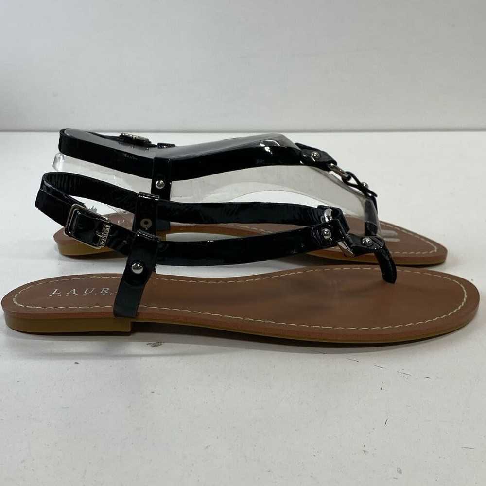 Lauren Ralph Lauren Patent Aurelia Thong Sandals … - image 1