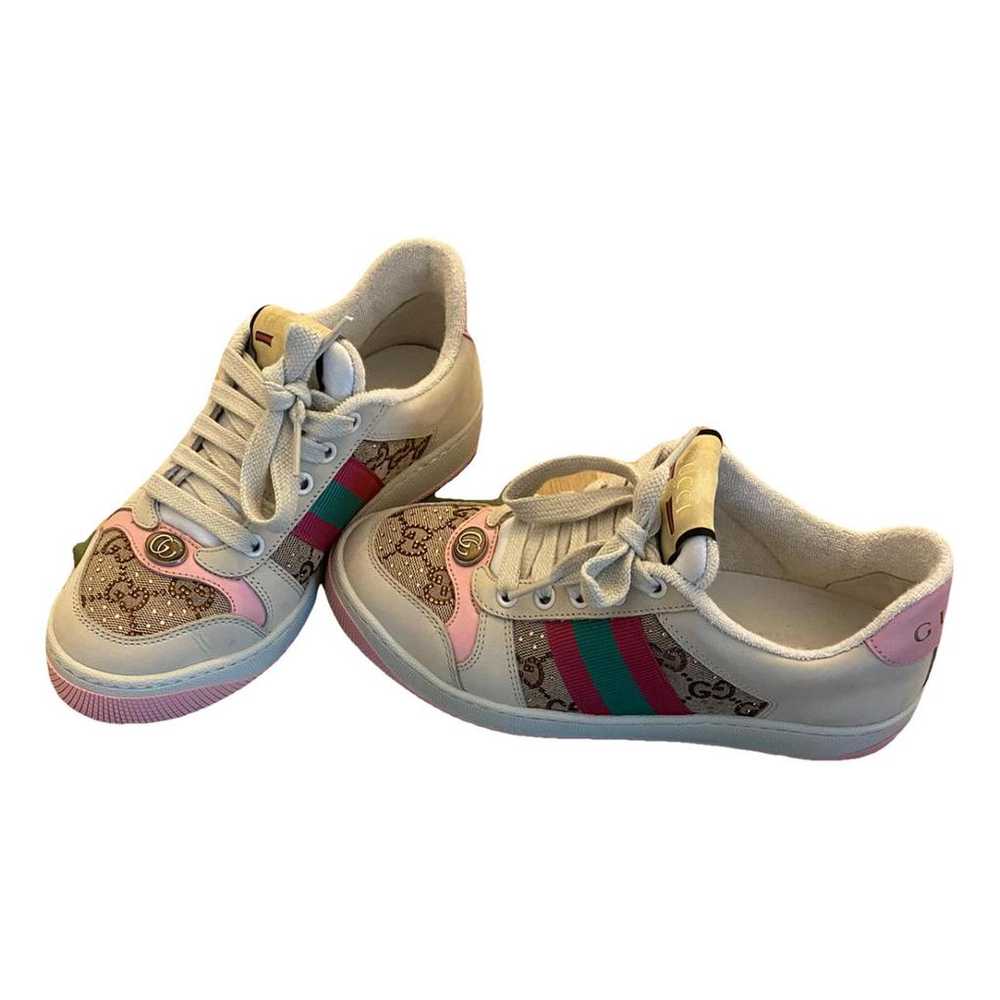 Gucci Screener leather trainers - image 1