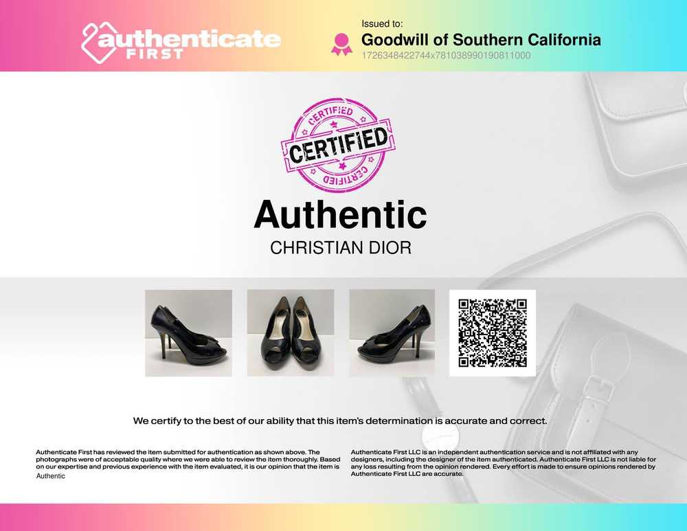 Authentic Christian Dior Black Patent Leather Pee… - image 9