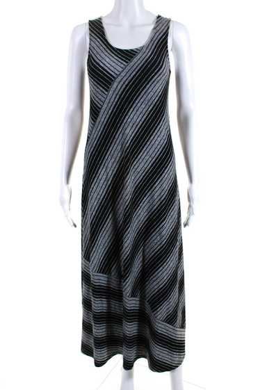 Chalet Womens Scoop Neck Striped Midi Tank Dress G