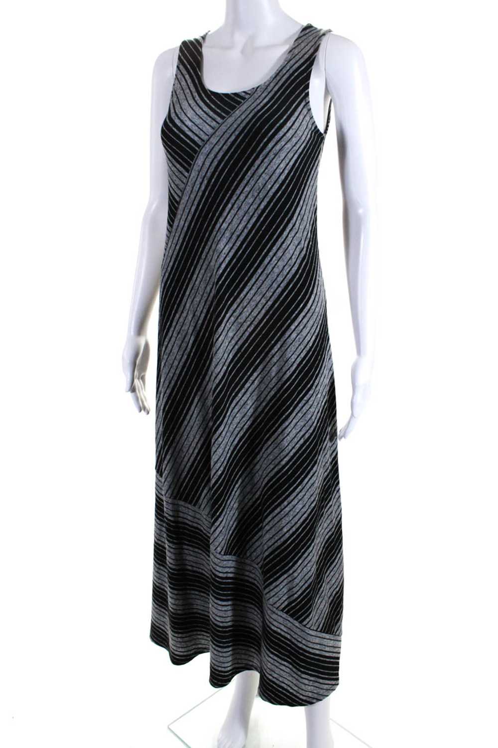 Chalet Womens Scoop Neck Striped Midi Tank Dress … - image 2