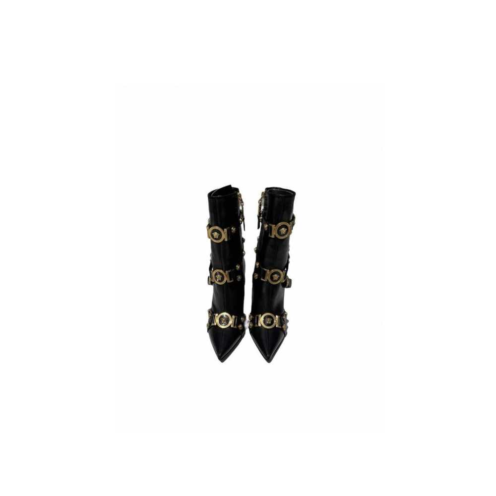 Versace Leather buckled boots - image 3