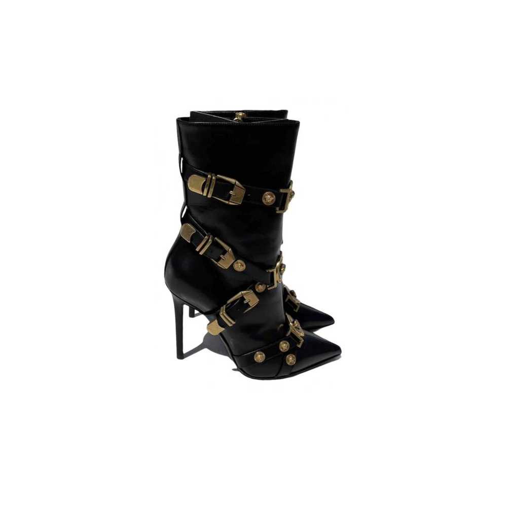 Versace Leather buckled boots - image 6