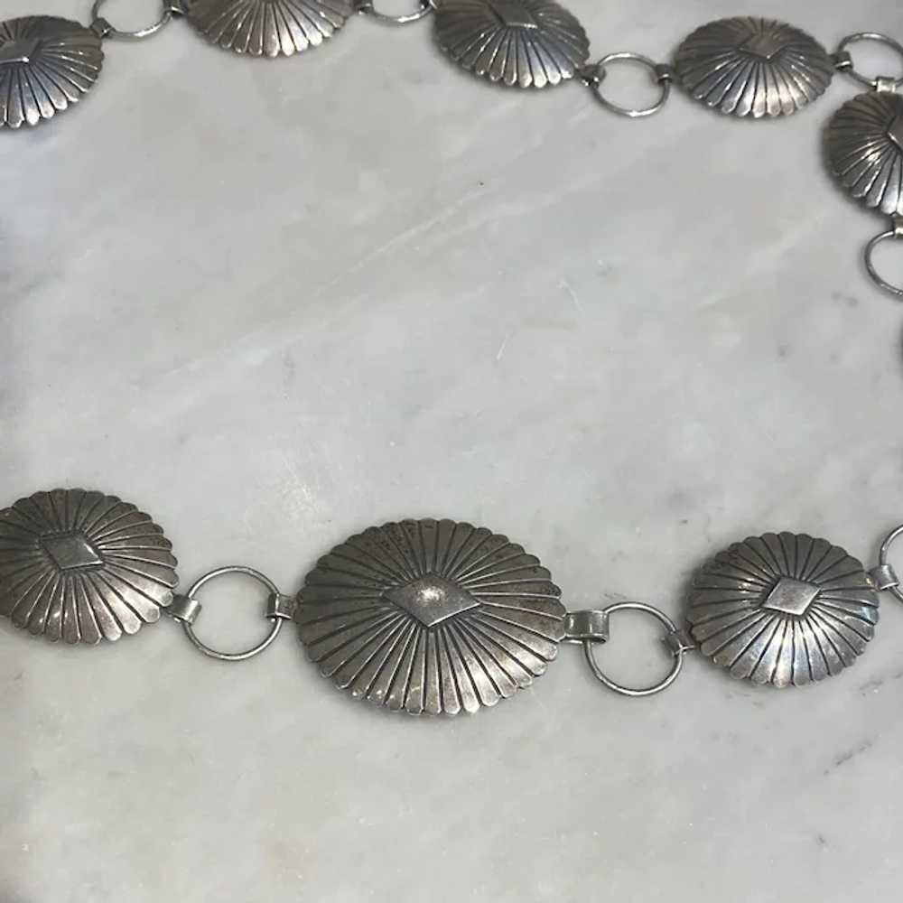 Sterling Silver Concho Belt - image 2