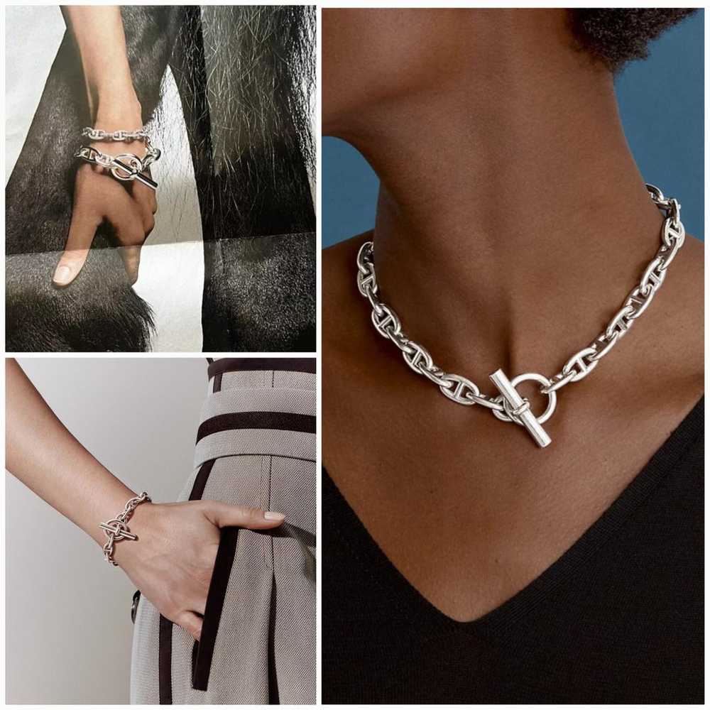 Hermès Chaîne d'Ancre silver long necklace - image 10