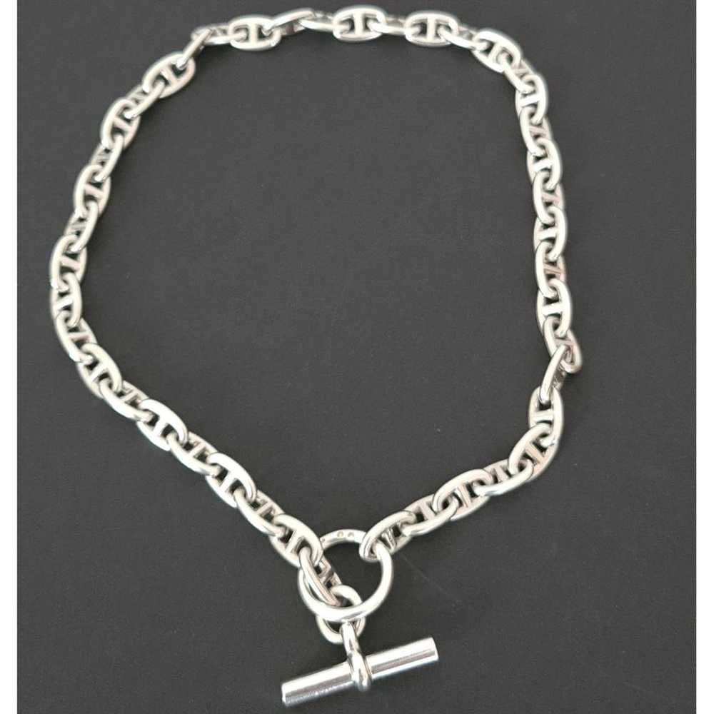 Hermès Chaîne d'Ancre silver long necklace - image 2