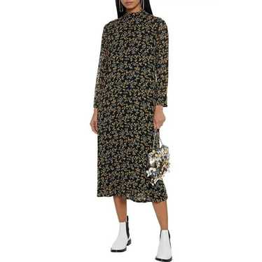 Ganni GANNI The Fran Floral-Print Georgette Midi … - image 1