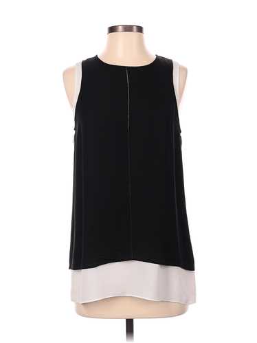 Vince. Women Black Sleeveless Silk Top S