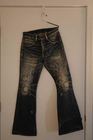 Boro denim pants - Gem