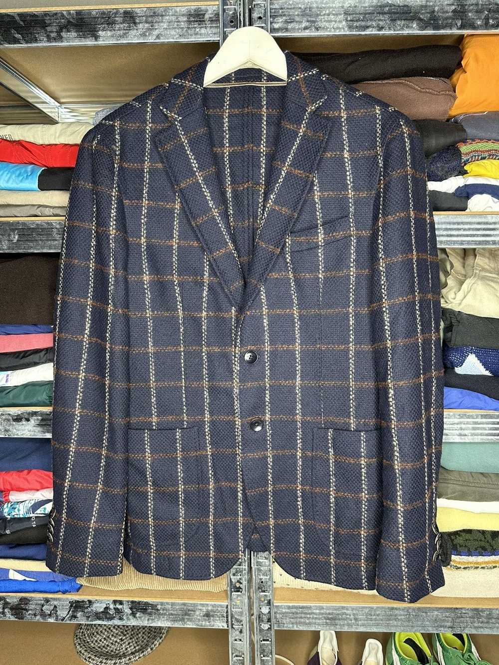 Luxury × Paoloni PAOLONI Checked Jacket Blazer Co… - image 1