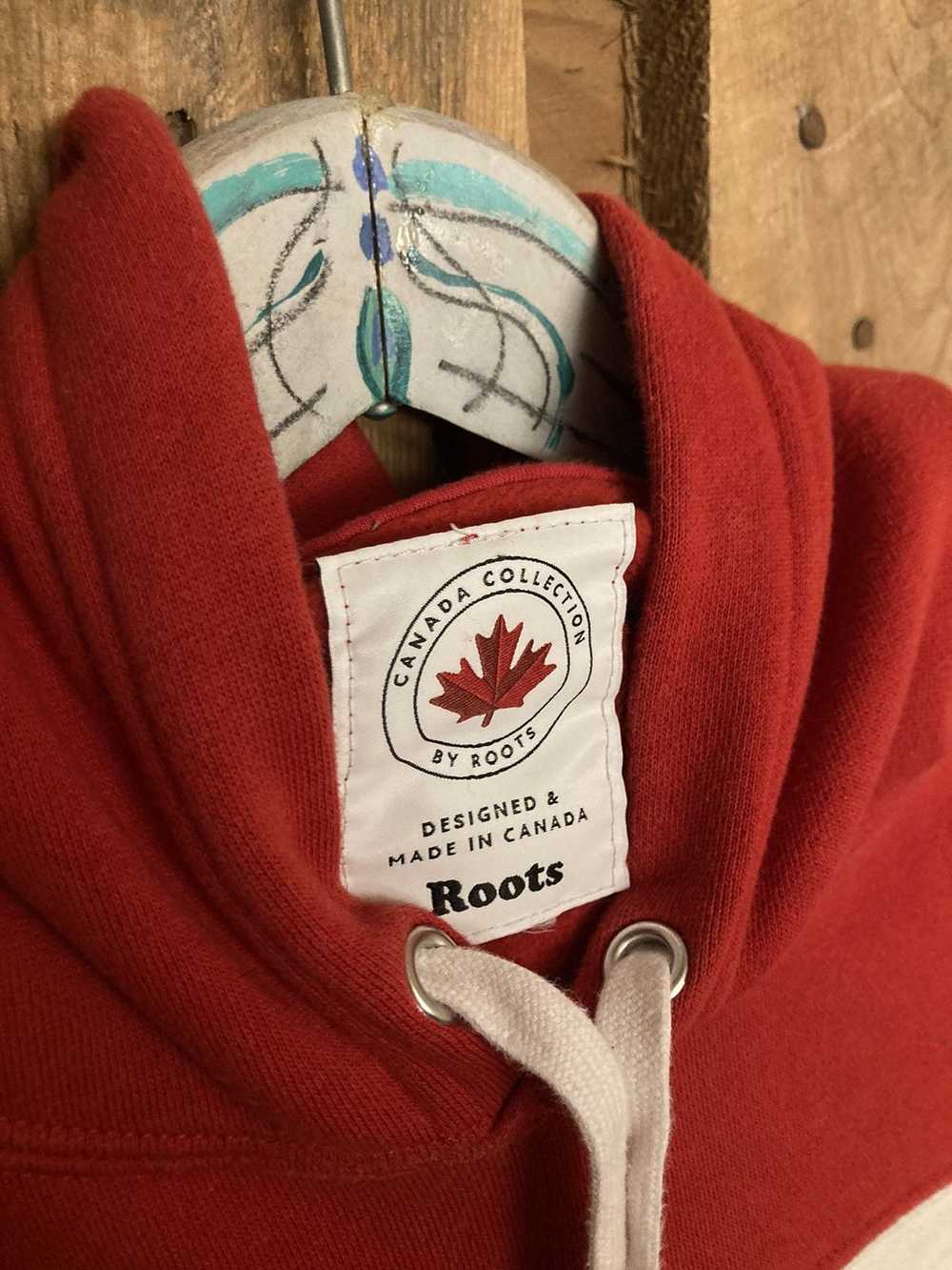 Roots Red and White Roots Canada hoodie - image 3