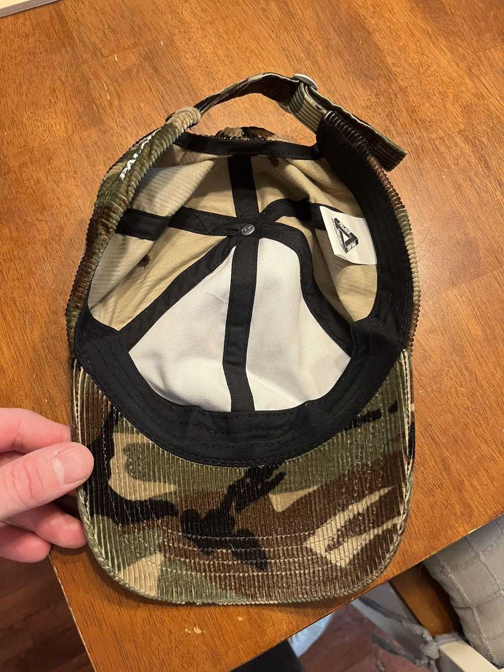 Palace Palace corduroy p 6-panel cap hat camo gre… - image 3