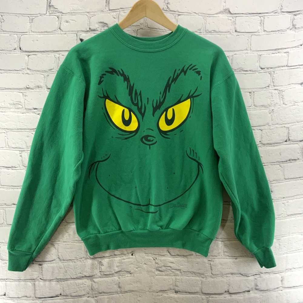 Hanes Hanes Dr Suess Sweatshirt Sz S Green The Gr… - image 1