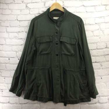 Loft Loft Jacket Womens Sz L Large Green Utility L