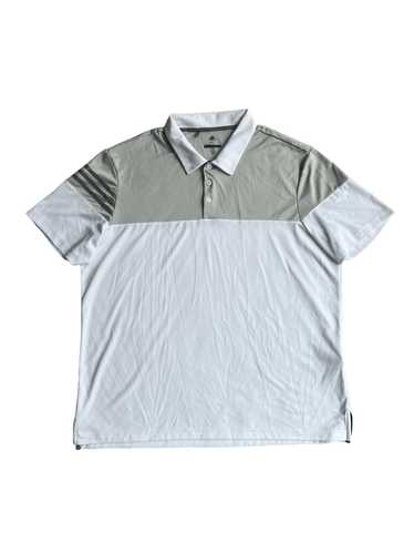 Adidas Adidas White/Gray Golf Polo